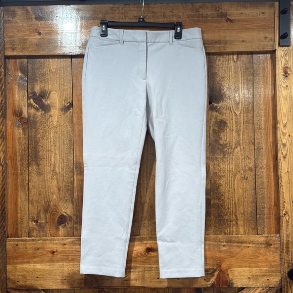 White House Black Market the slim ankle pant light gray stretch size 8 - Picture 1 of 7